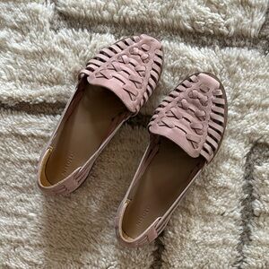 Nisolo Blush Pink huarache Loafers